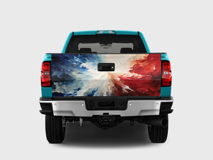 USA Flag Tailgate Wrap | Pickup Decal