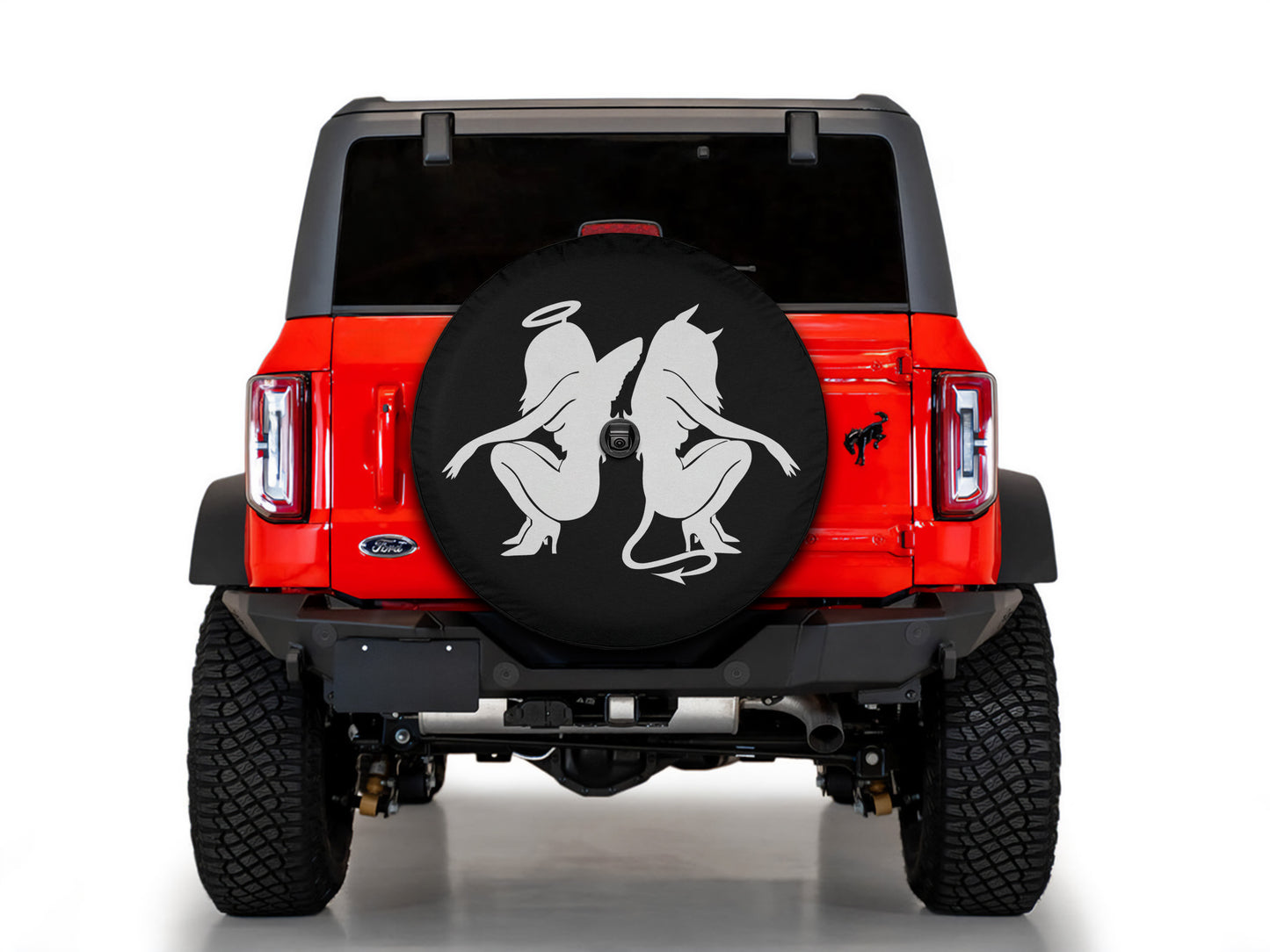 Angel and Devil Spare Wheel Tire Cover