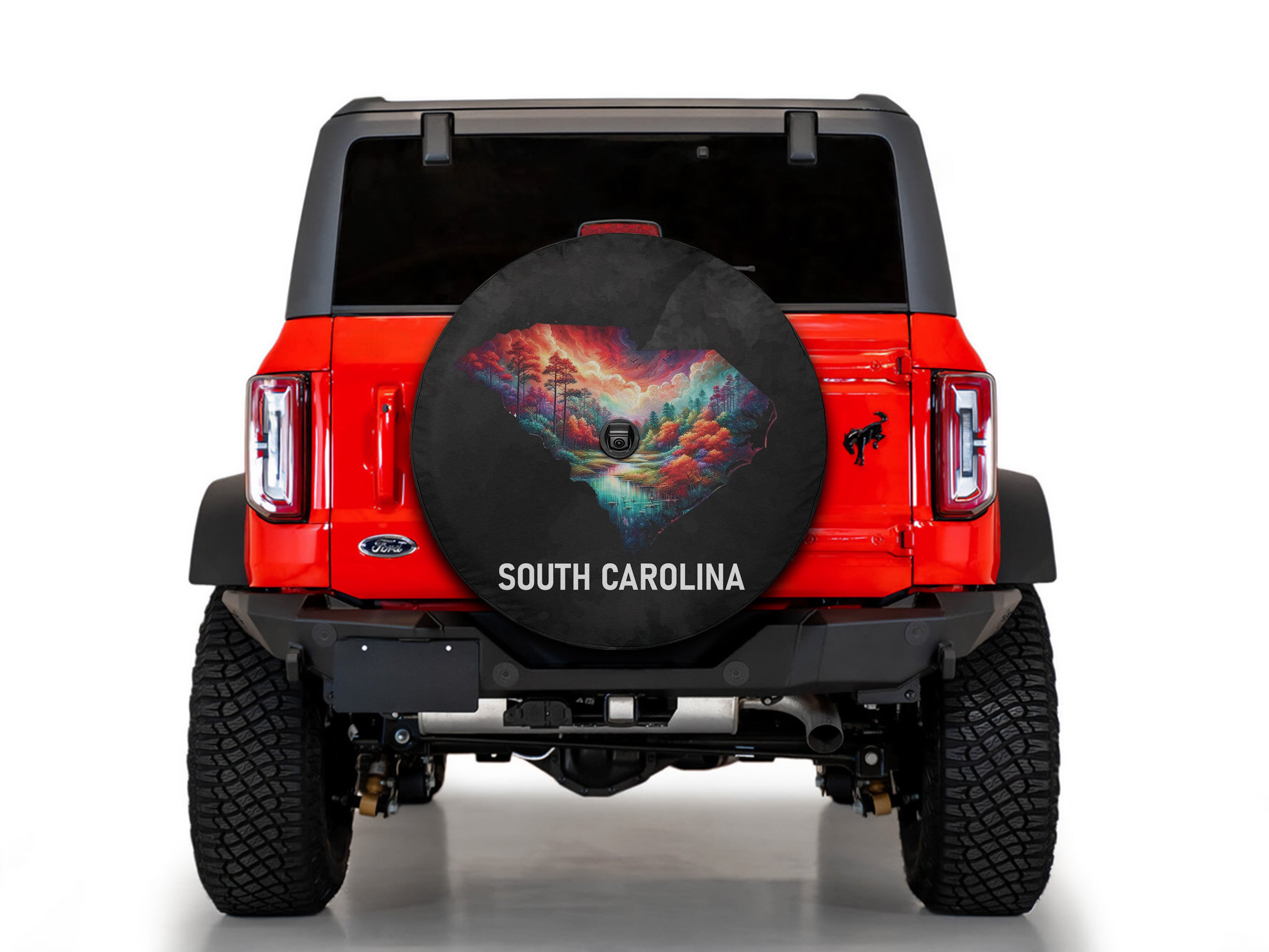 South Carolina Map Wheel Spare Tire Cover