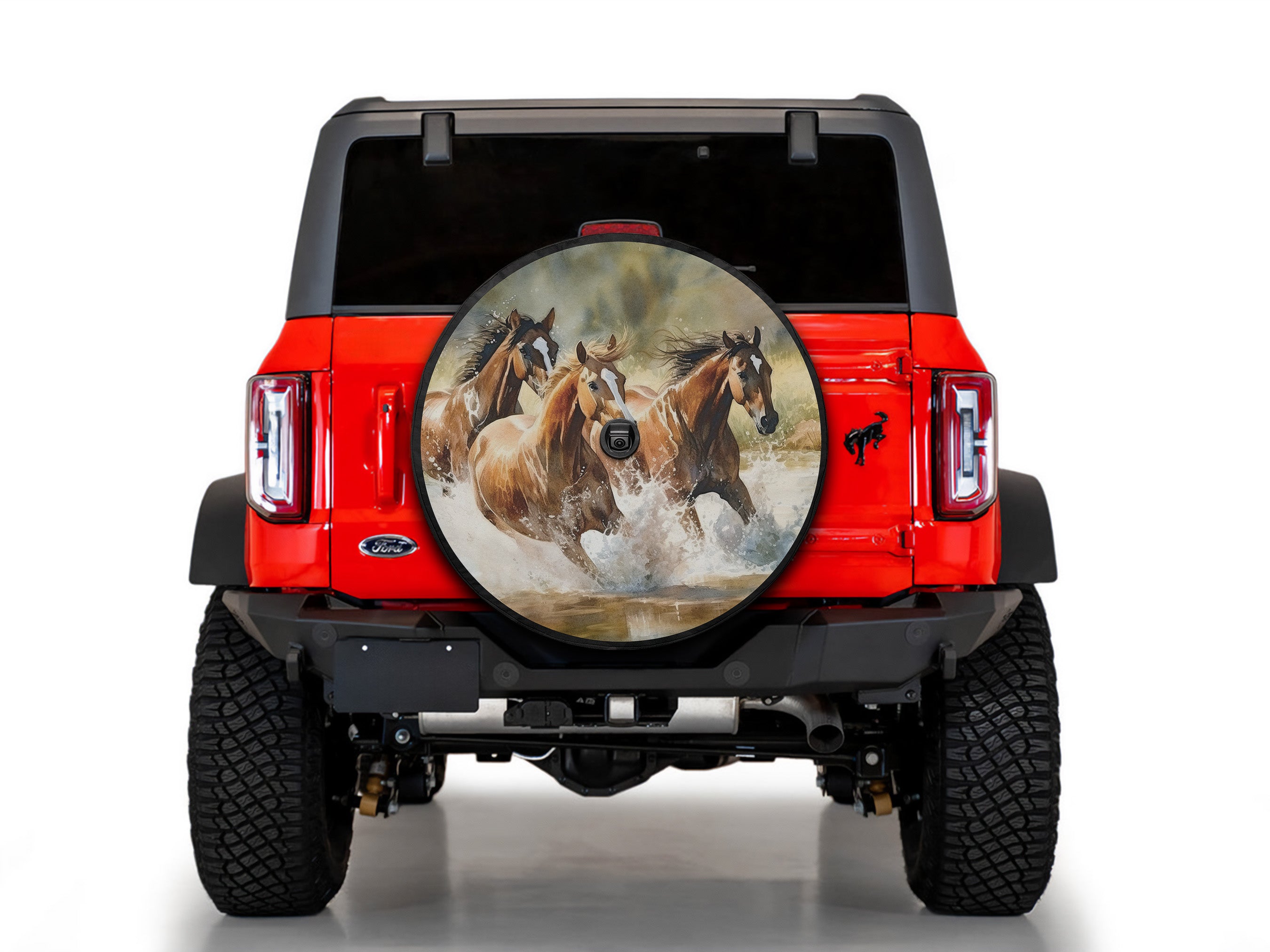 Wild Horses Wheel Spare Tire Cover