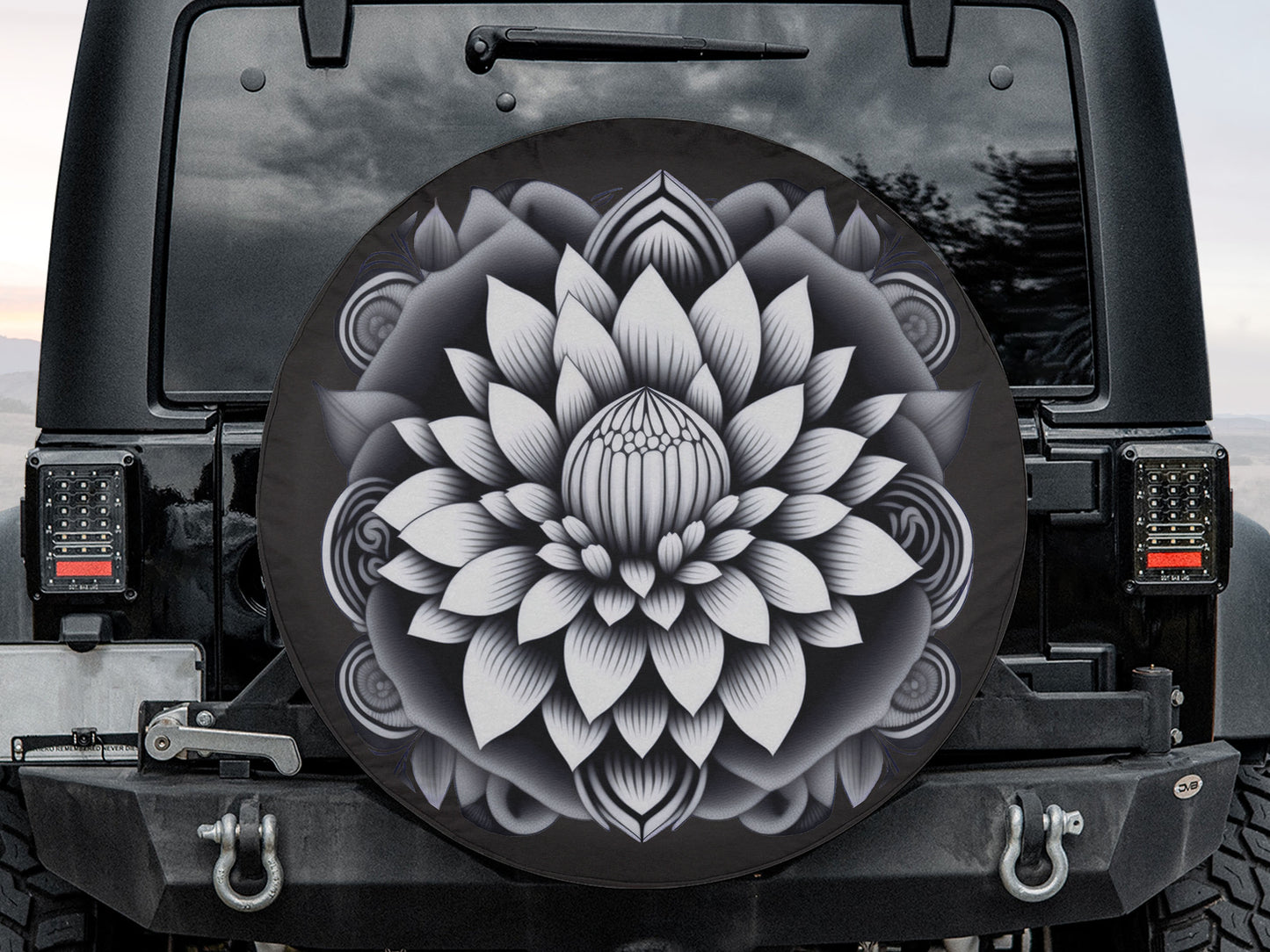 Lotus Flower Wheel Spare Tire Cover