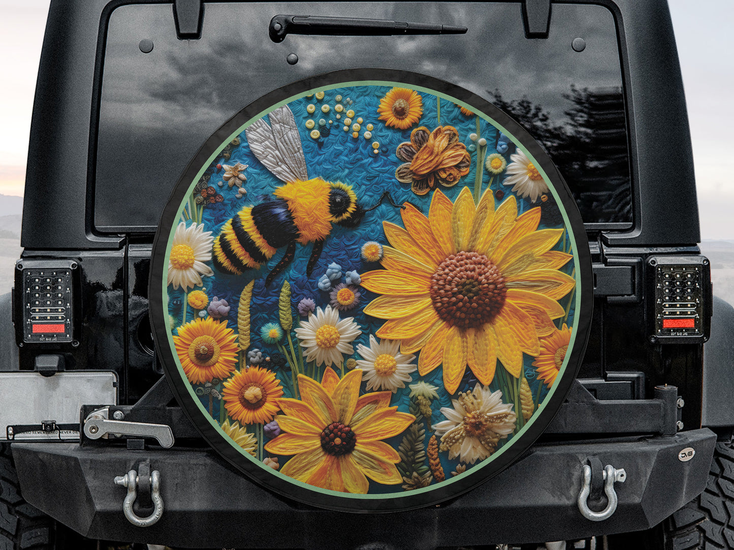 Sunflower Spare Wheel Tire Cover