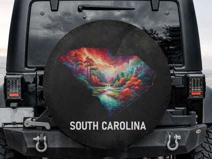 South Carolina Map Wheel Spare Tire Cover